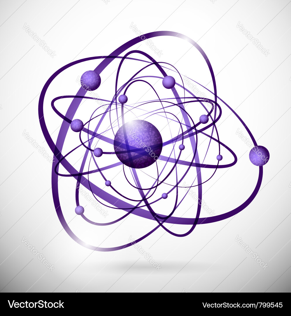 Atomic Structure Background vector image