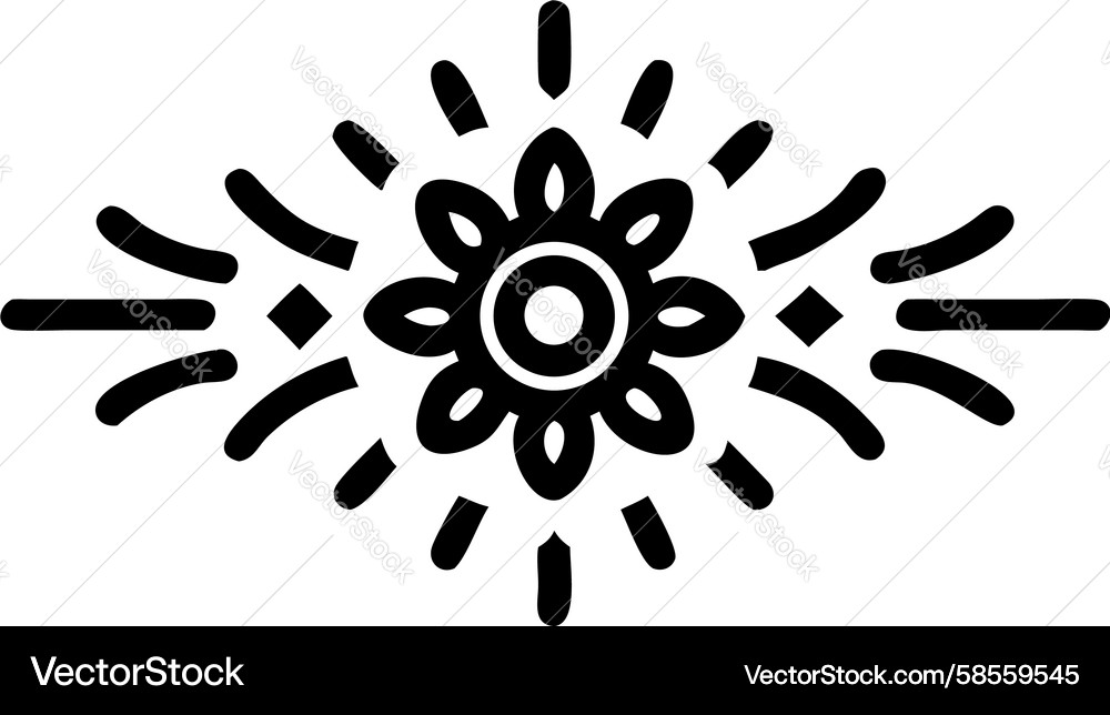 Exploding Star Bloom Vector Image