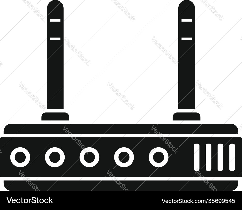 Home wifi router icon simple style Vector Image