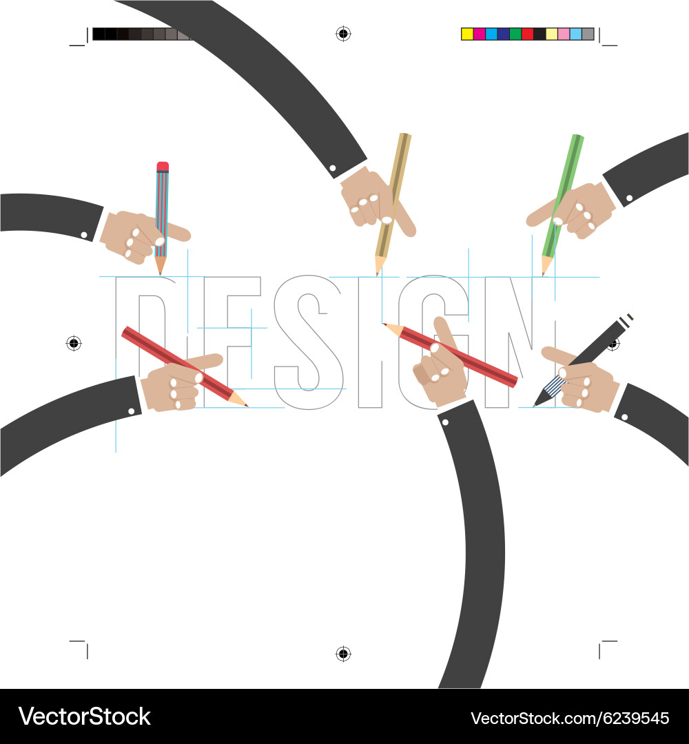 Print Calibration & Color Separation vector image