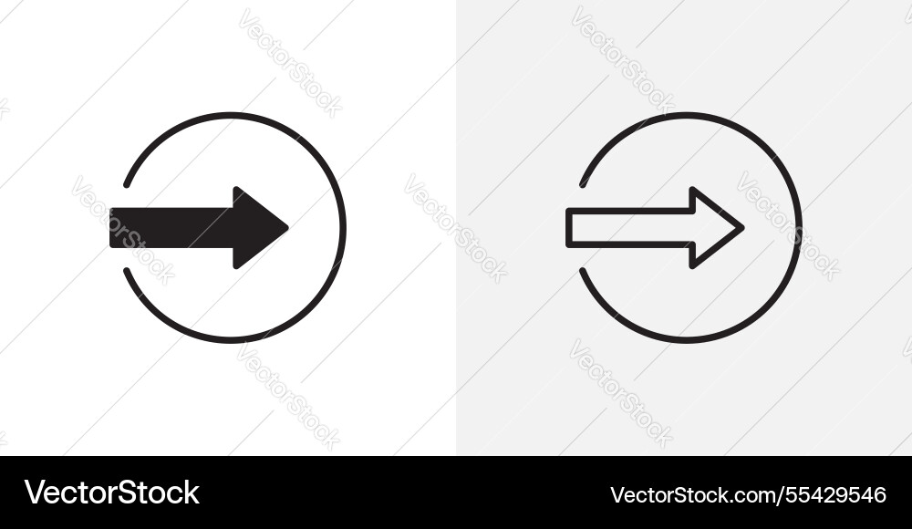 Enter icons pack for apps and ui ux desigs Vector Image