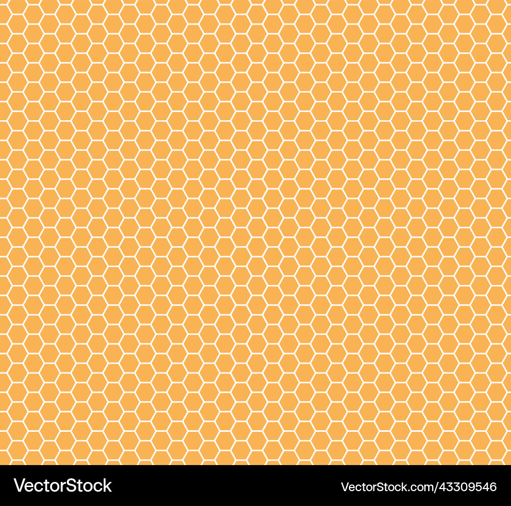 Honeycomb Grid Pattern Vector Image