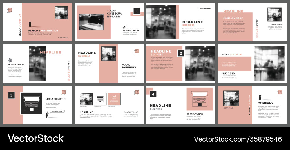 Presentation and slide layout template design old Presentation and slide layout template design old vector image