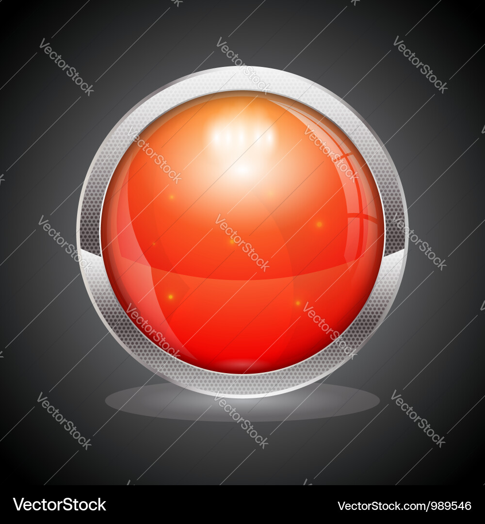 Red button Vector Image