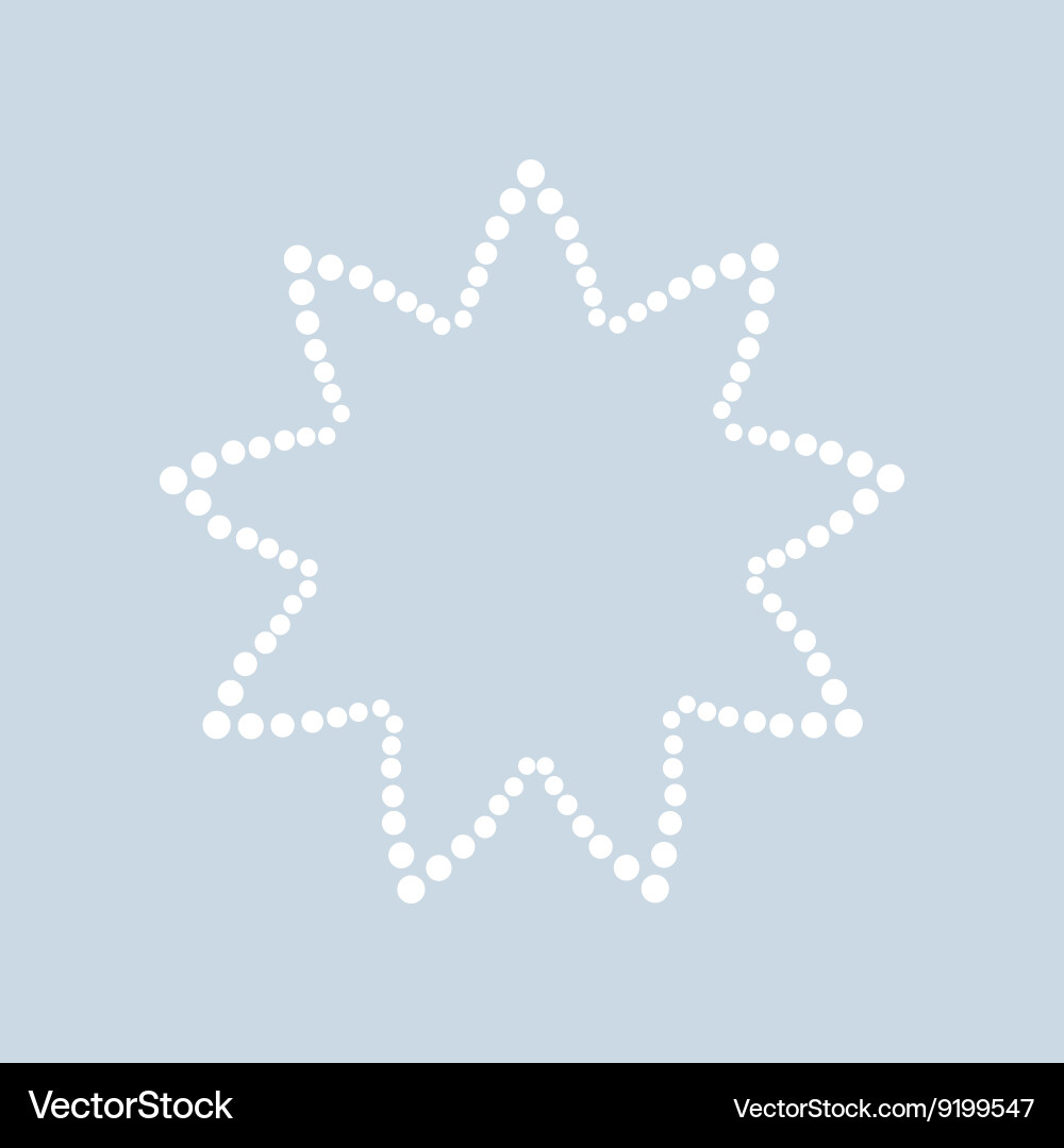 Abstract dotted shape design element vector image