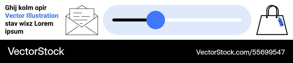 Email notification loading progress bar Email notification loading progress bar vector image