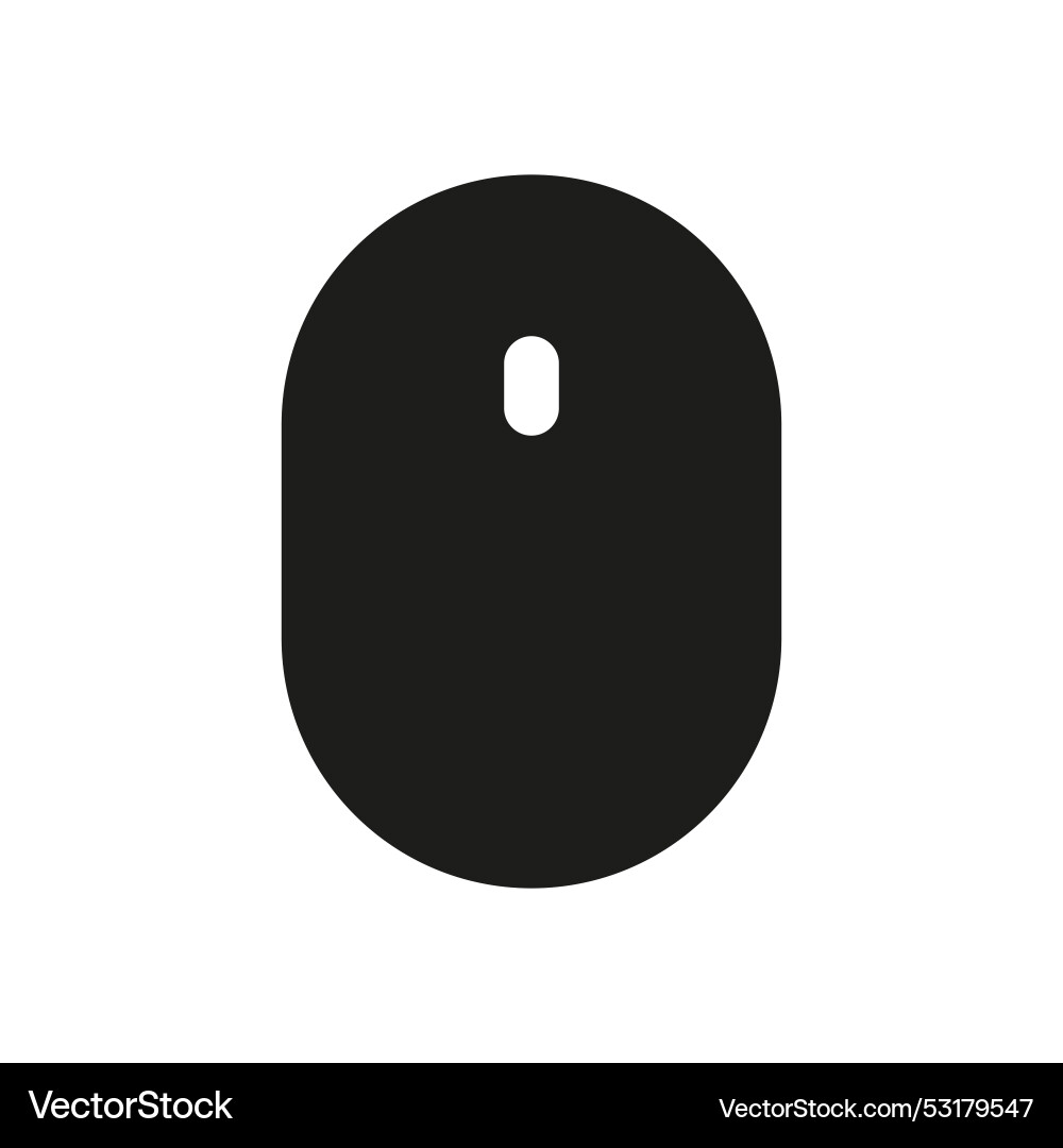 Mouse icon simple black computer symbol vector image