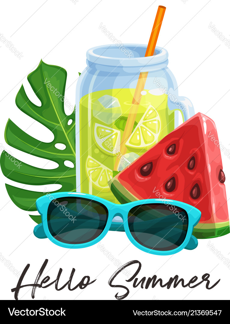 Summer time banner Summer time banner vector image