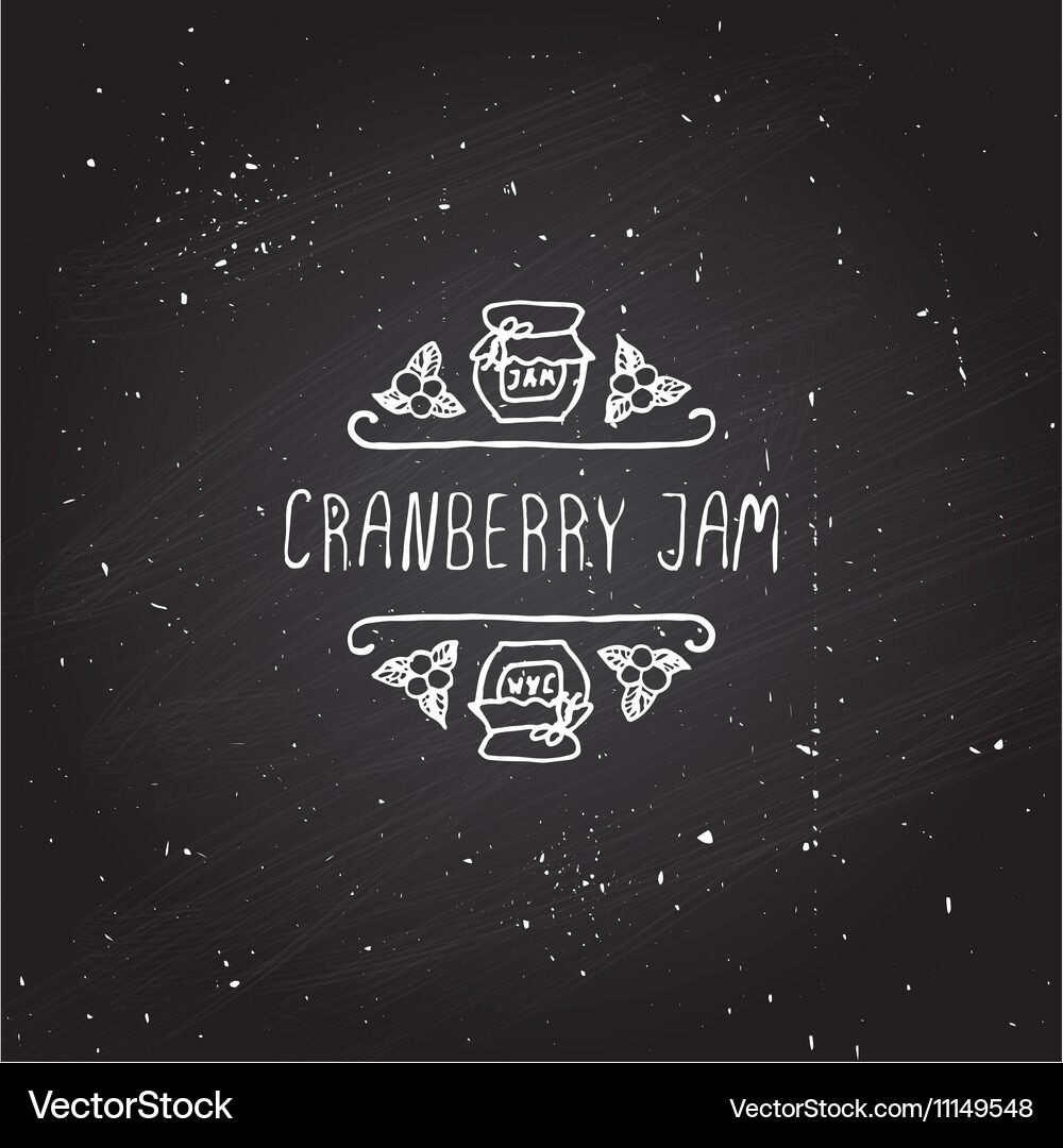 Handdrawn autumn element with text Vector Image