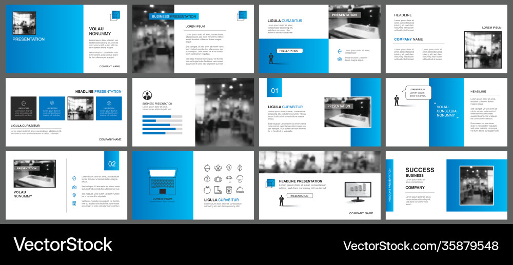 Presentation and slide layout template design Presentation and slide layout template design vector image