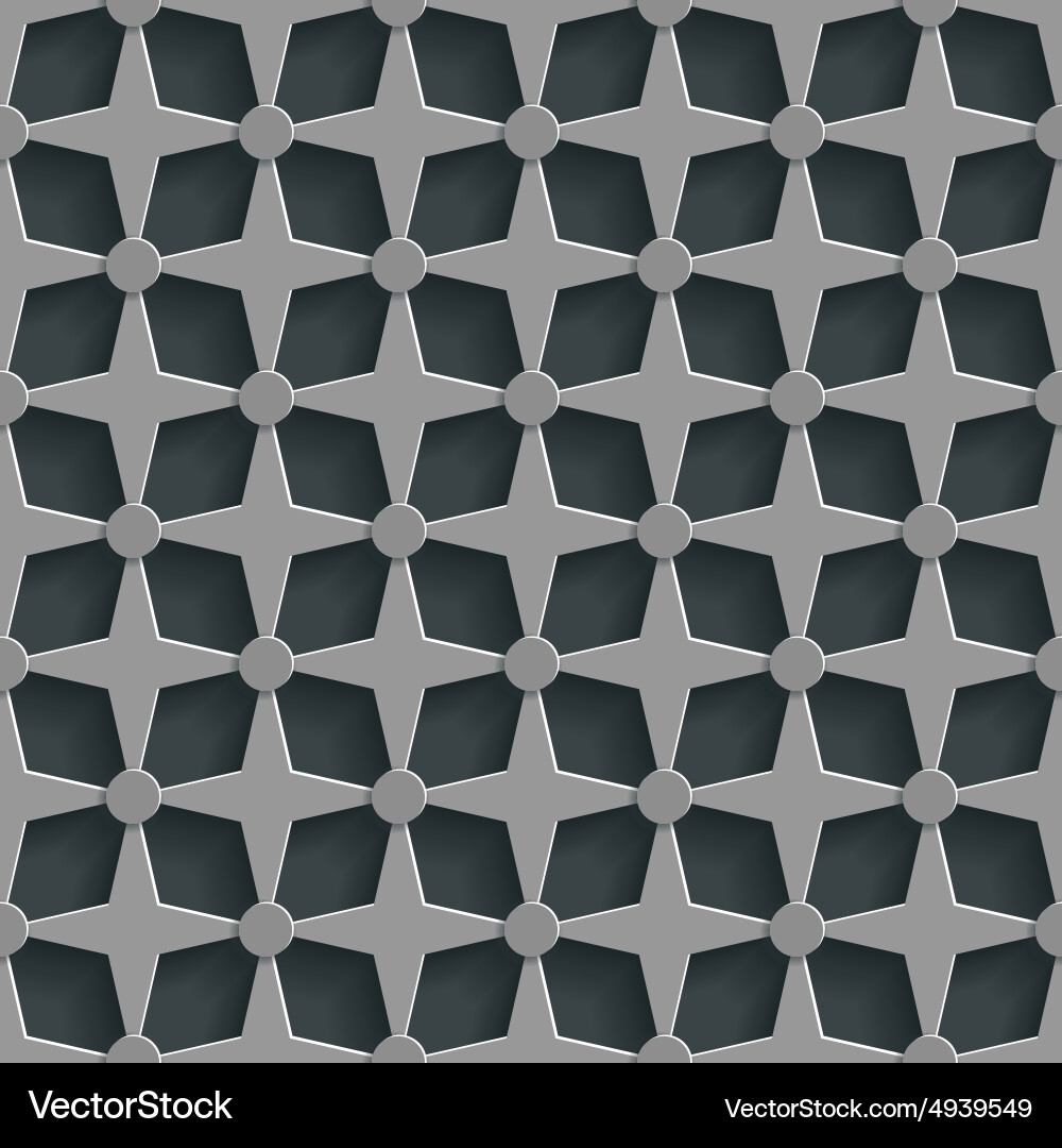Geometric 3d seamless pattern background Vector Image
