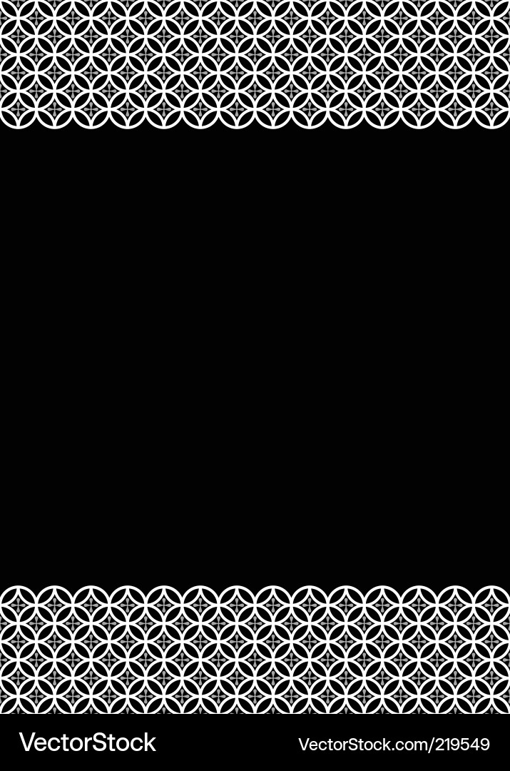 Intricate Circle Frame Vector Image