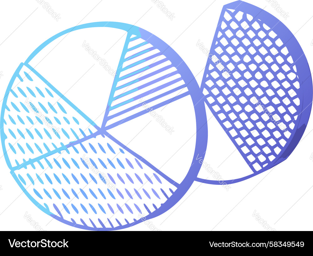 Layered Circular Data Chart Vector Image