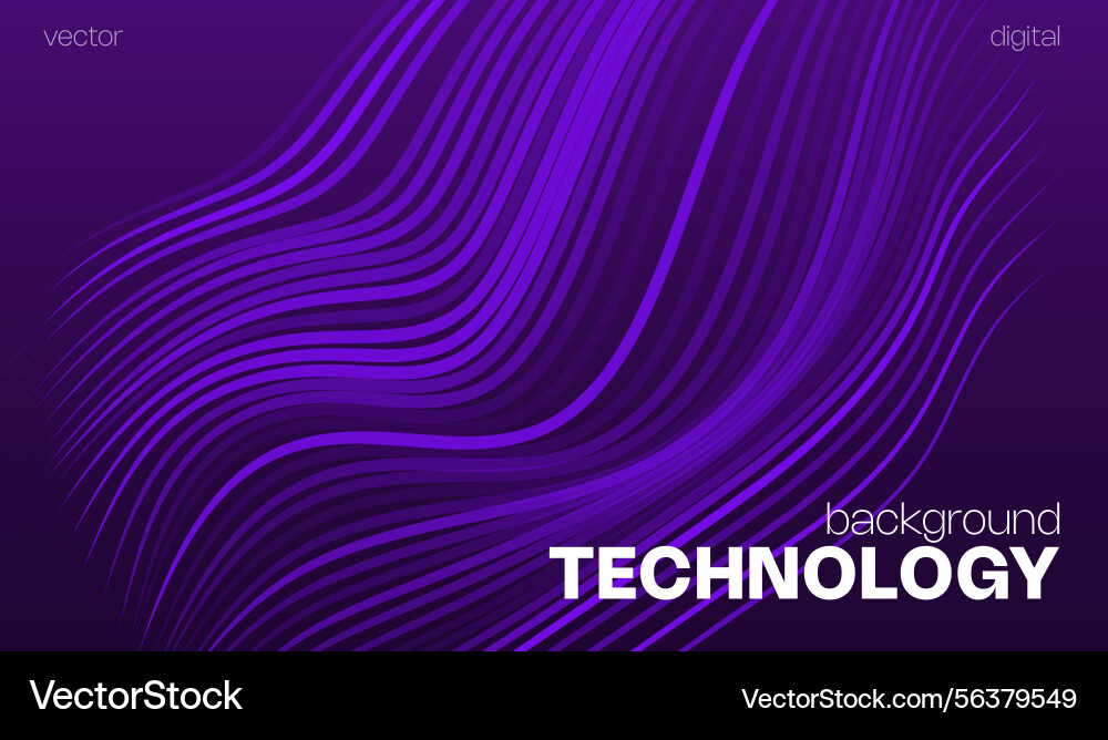 Smooth waves on dark ai abstract background Smooth waves on dark ai abstract background vector image