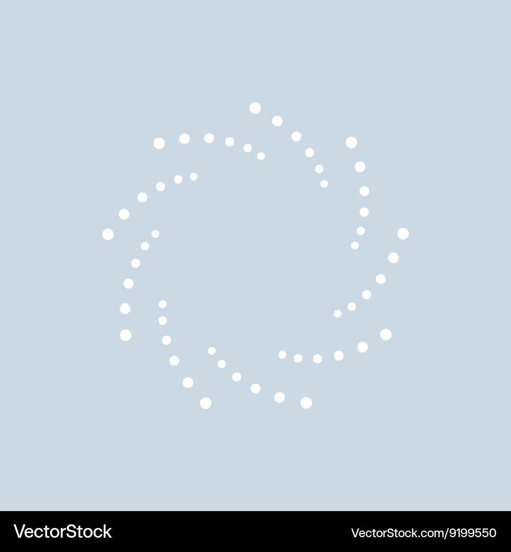 Abstract dotted shape design element vector image