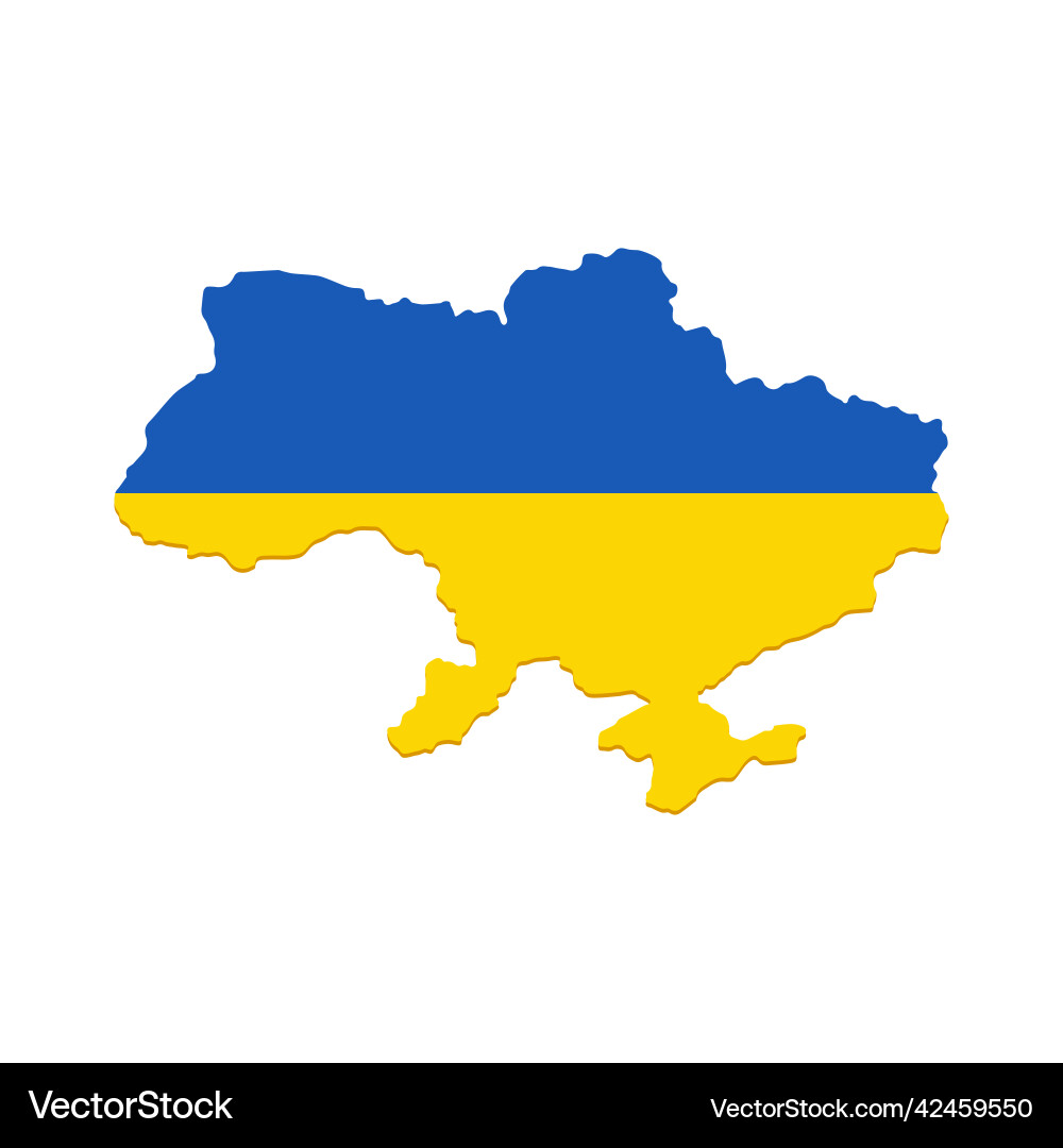 Shape or map of ukraine territory icon