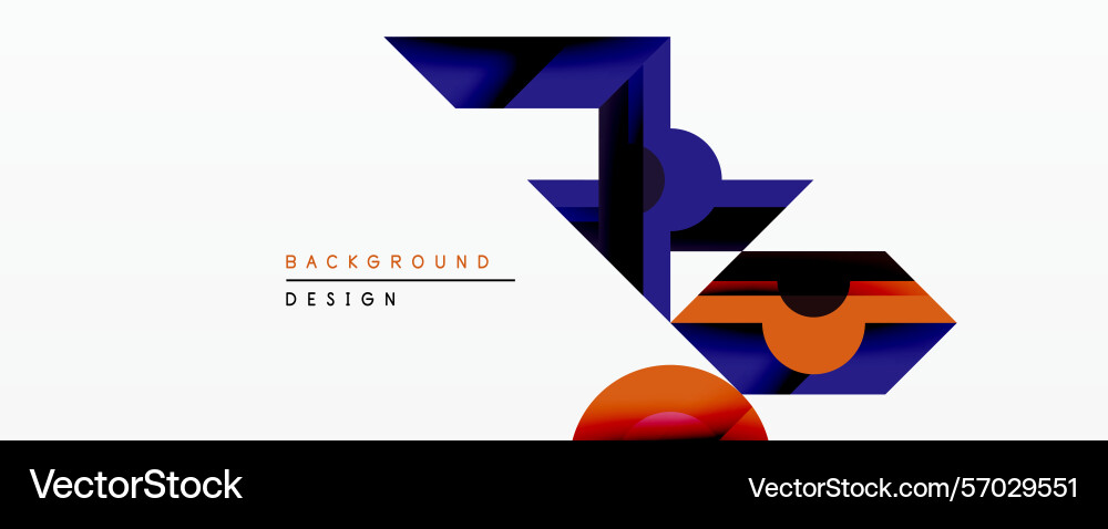 Abstract geometric design features overlapping Abstract geometric design features overlapping vector image