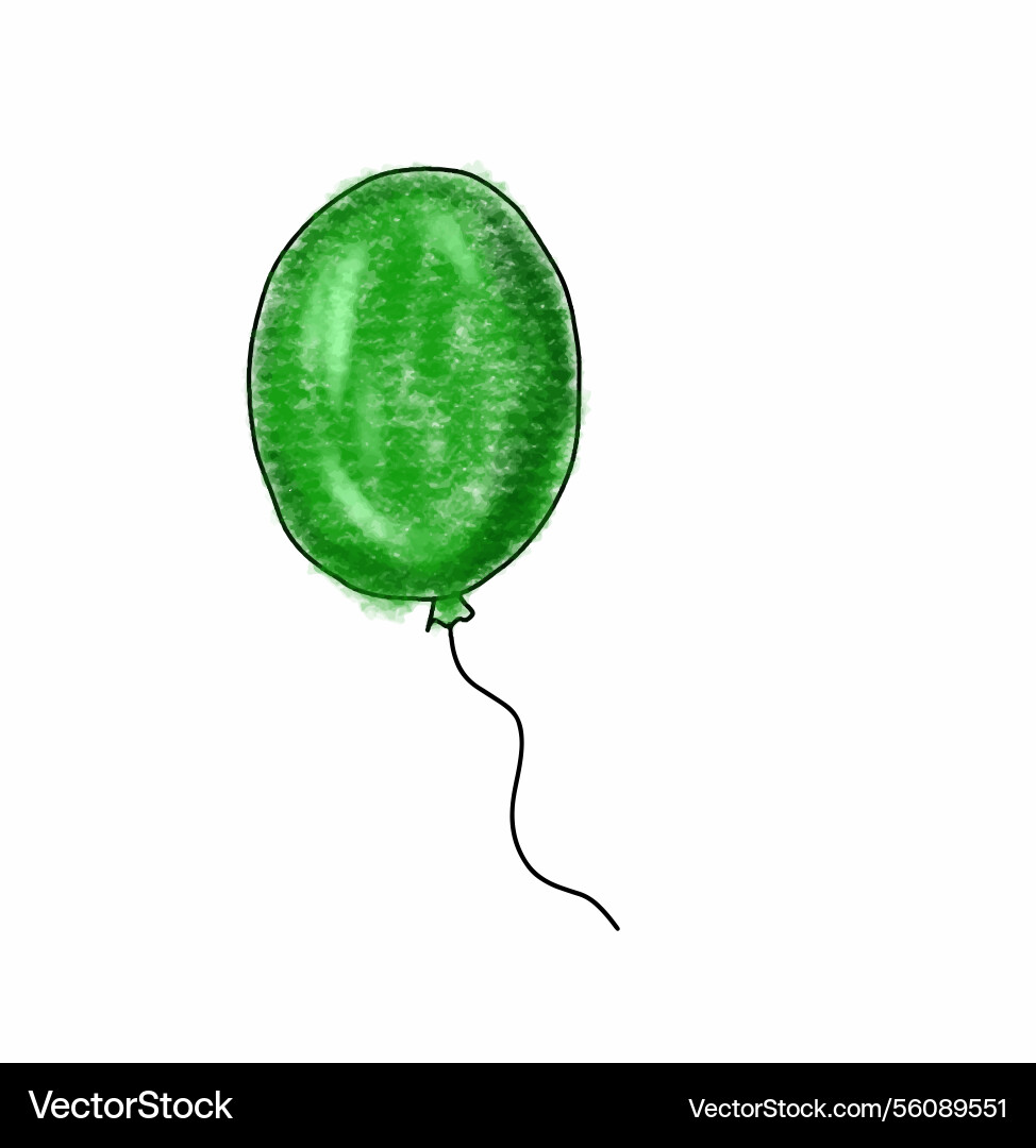 Festive balloons attached to strings isolated Festive balloons attached to strings isolated vector image