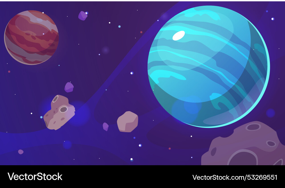 Graphics of the game universe depicting Graphics of the game universe depicting Vector Image