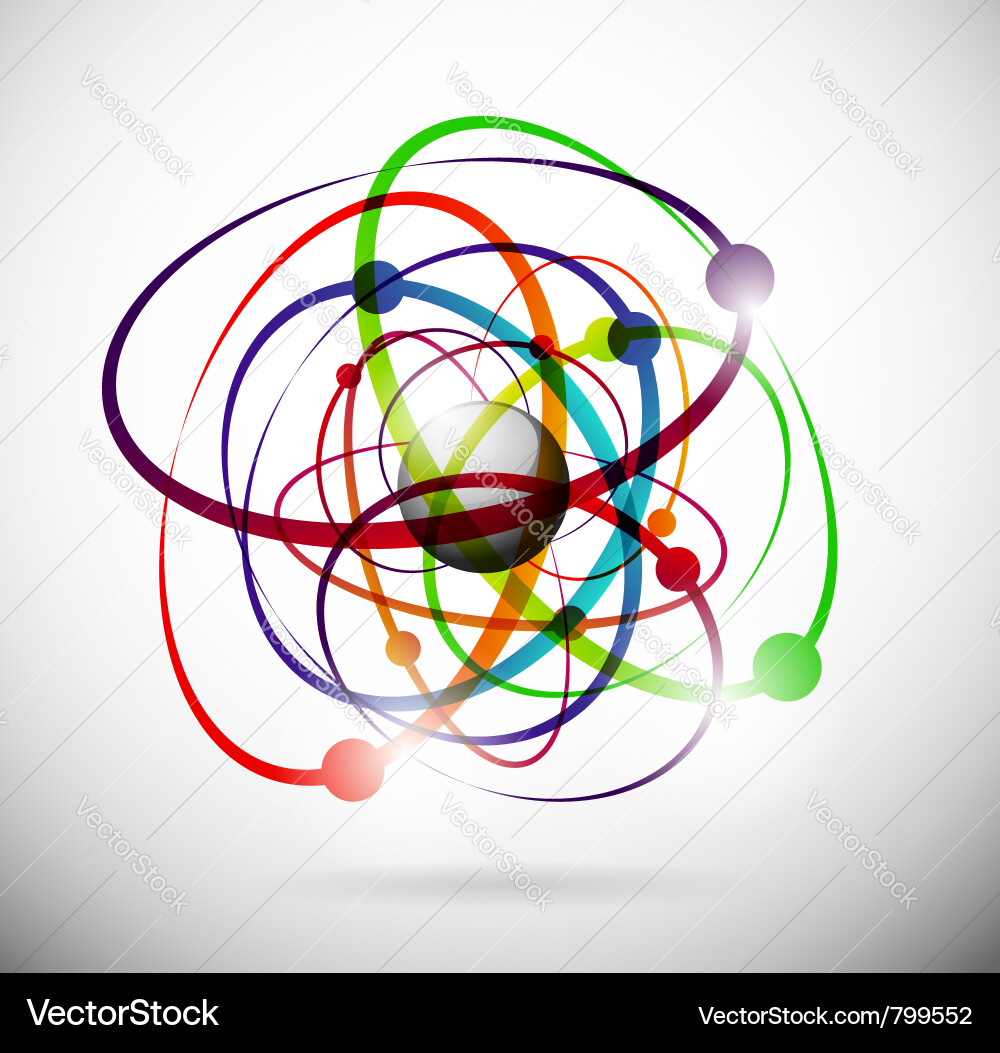 Atomic Structure Background vector image