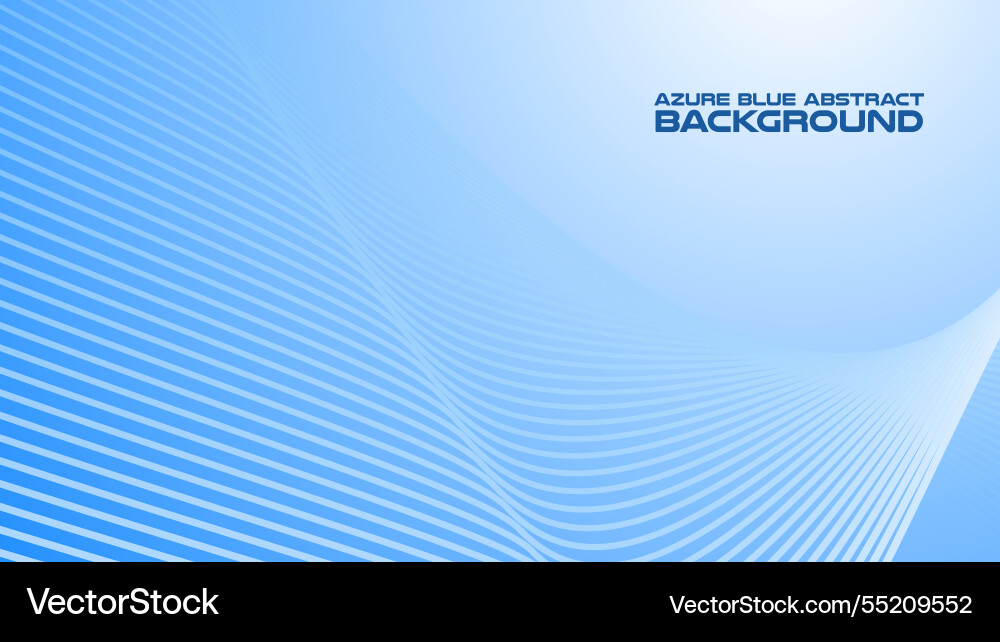 Azure blue abstract background with curve line Azure blue abstract background with curve line Vector Image