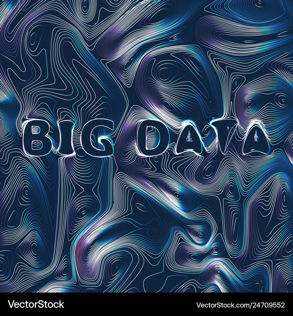 Big data background information streams future Big data background information streams future vector image