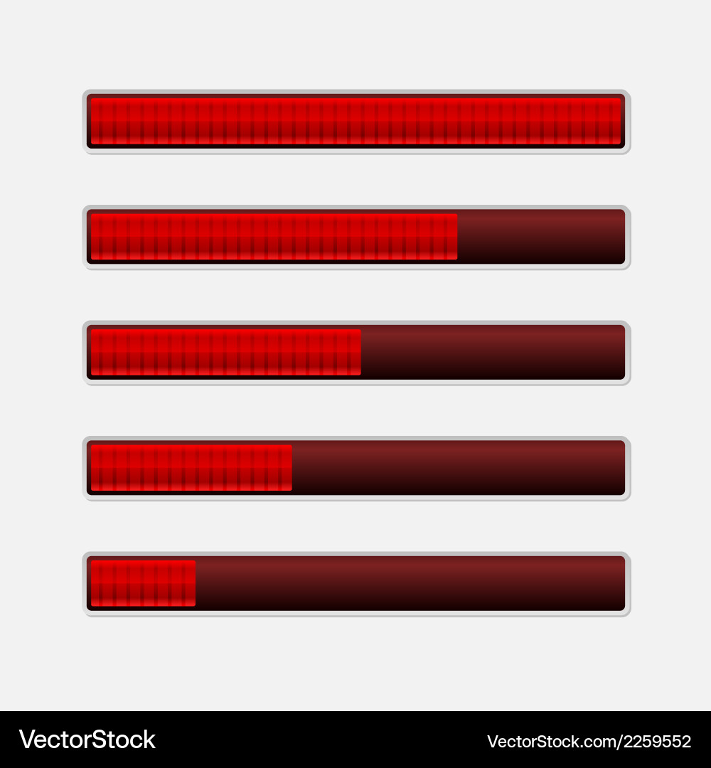 Loading Progress Bars vector image