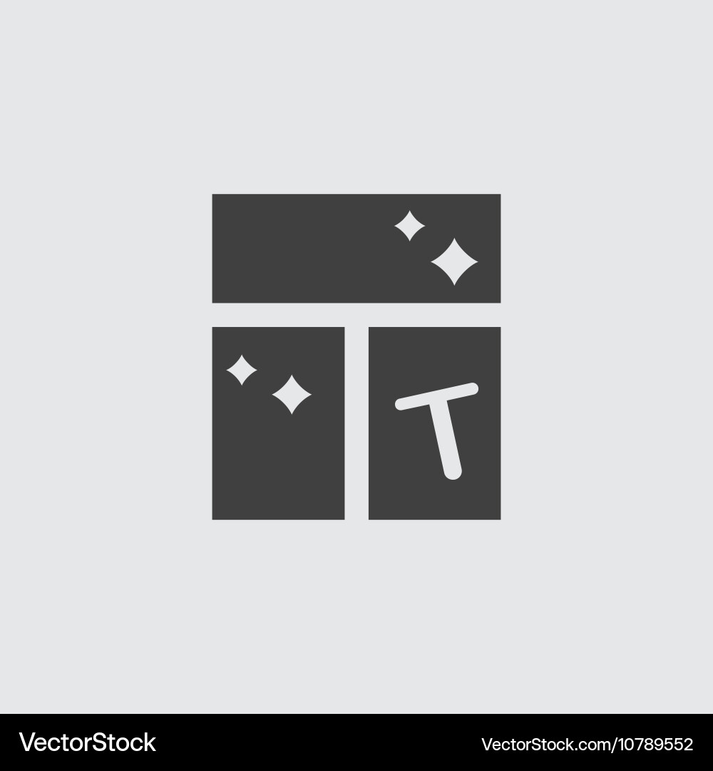 Window cleaning icon Royalty Free Vector Image