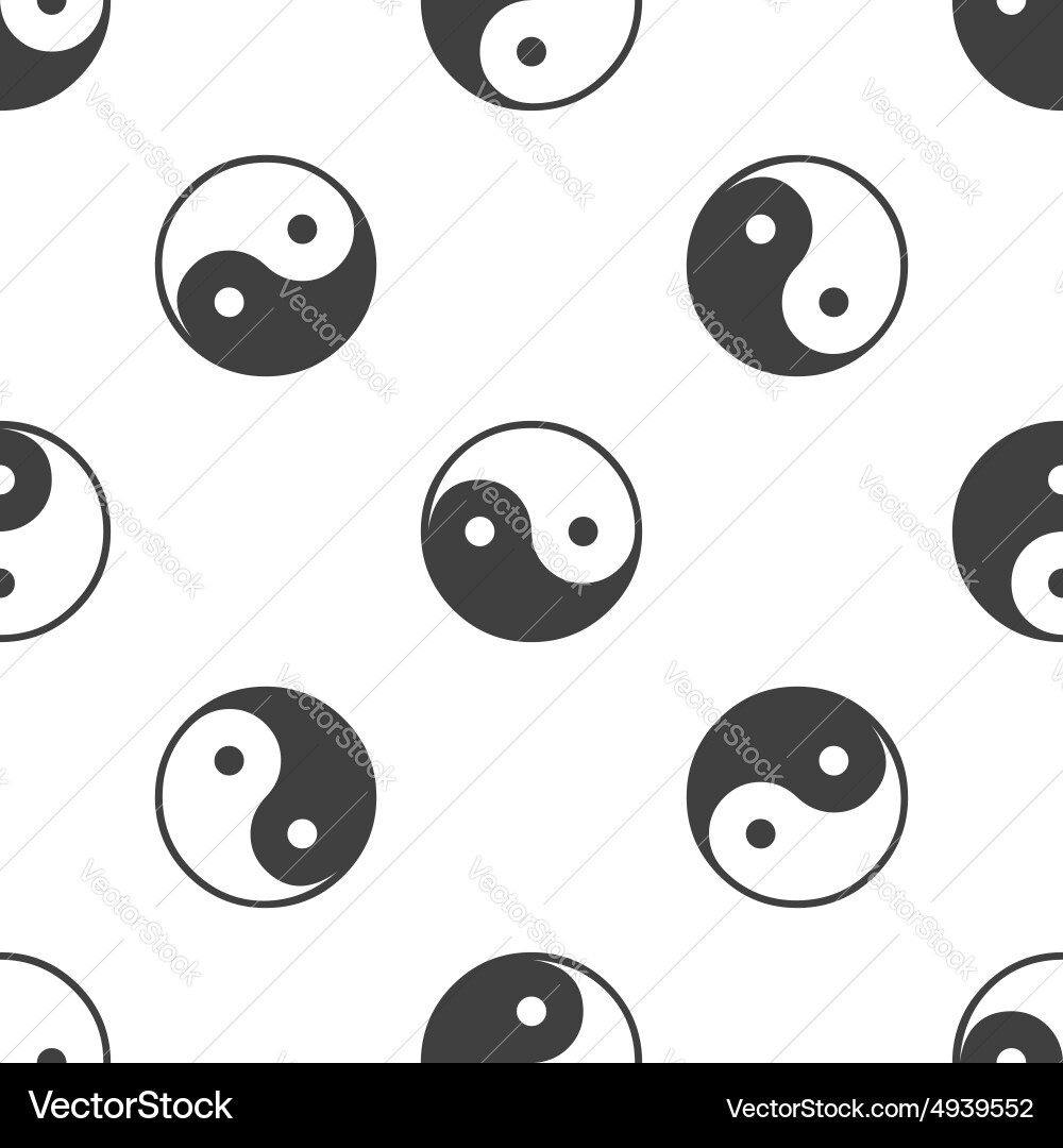 Ying yang pattern vector image