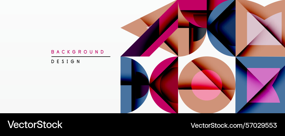 Abstract geometric pattern vivid colors create Vector Image