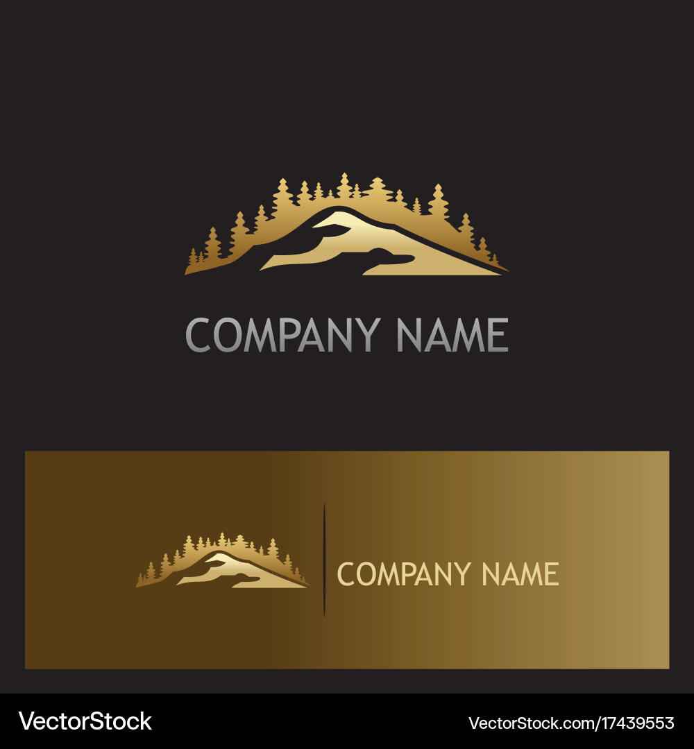 Mountain Pine Logo Royalty Free Vector Image - VectorStock
