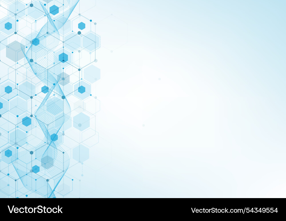 Abstract hexagonal molecular structures Abstract hexagonal molecular structures vector image