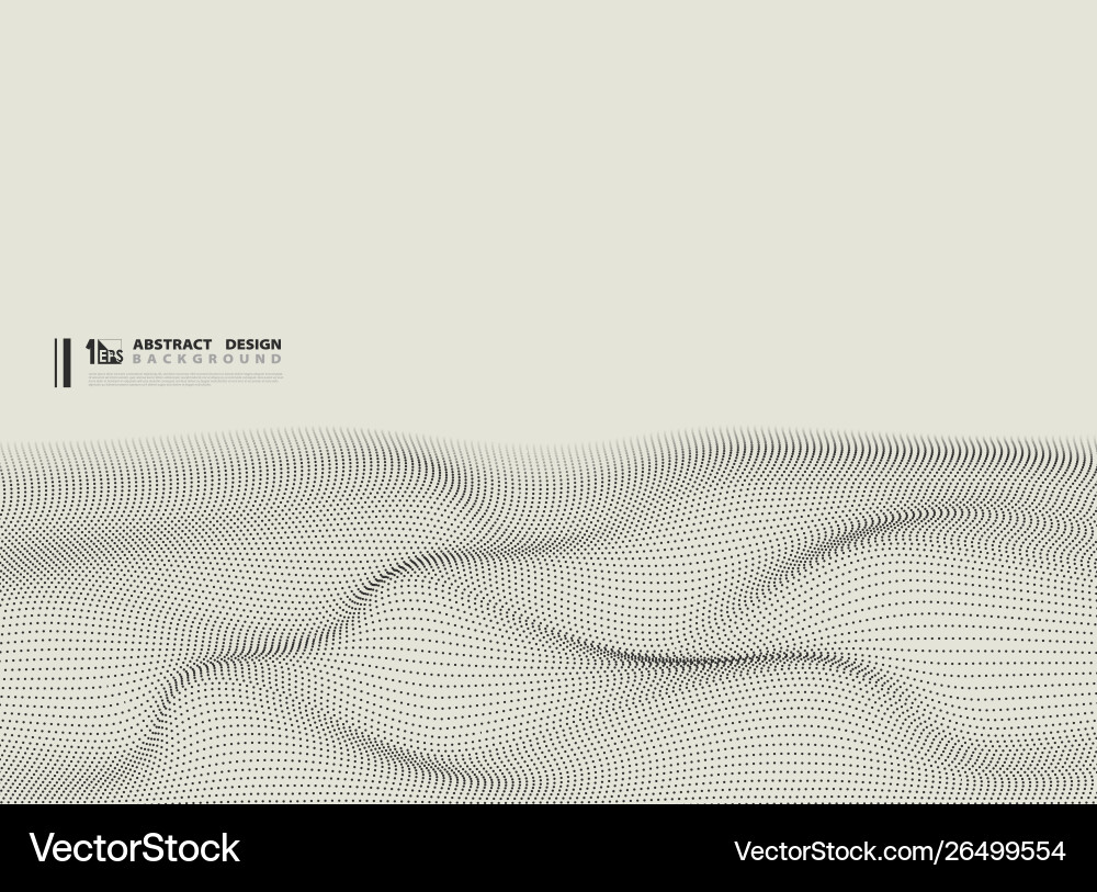 Dynamic Wavy Particle Background vector image