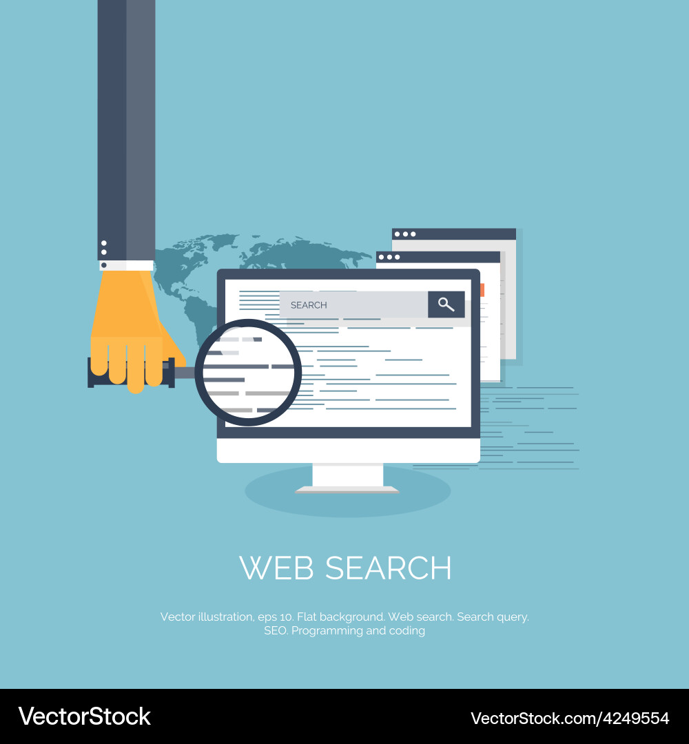 Flat computing background Vector Image