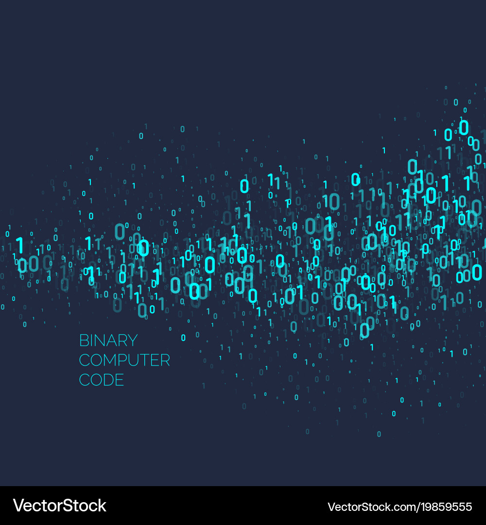 Binary Code Background vector image