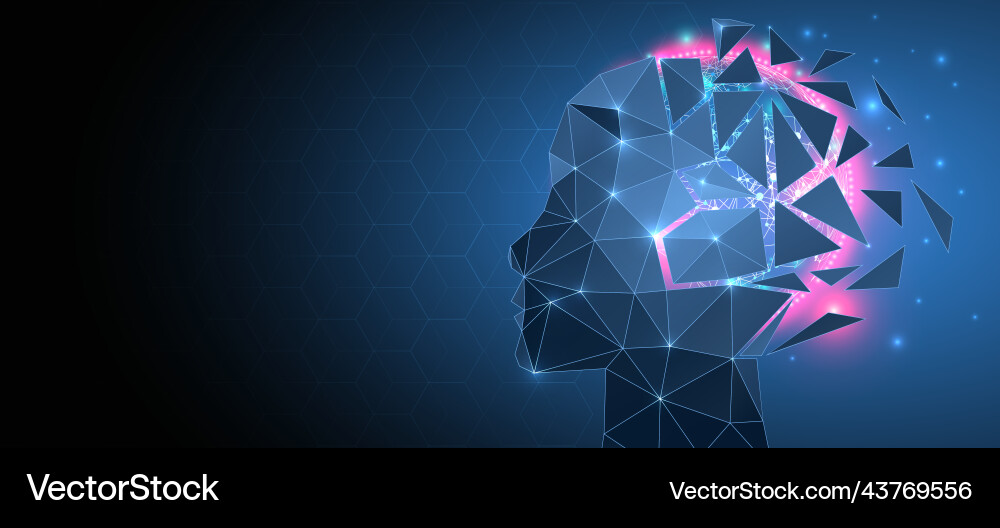 Artificial intelligence ai and big data concept Artificial intelligence ai and big data concept vector image