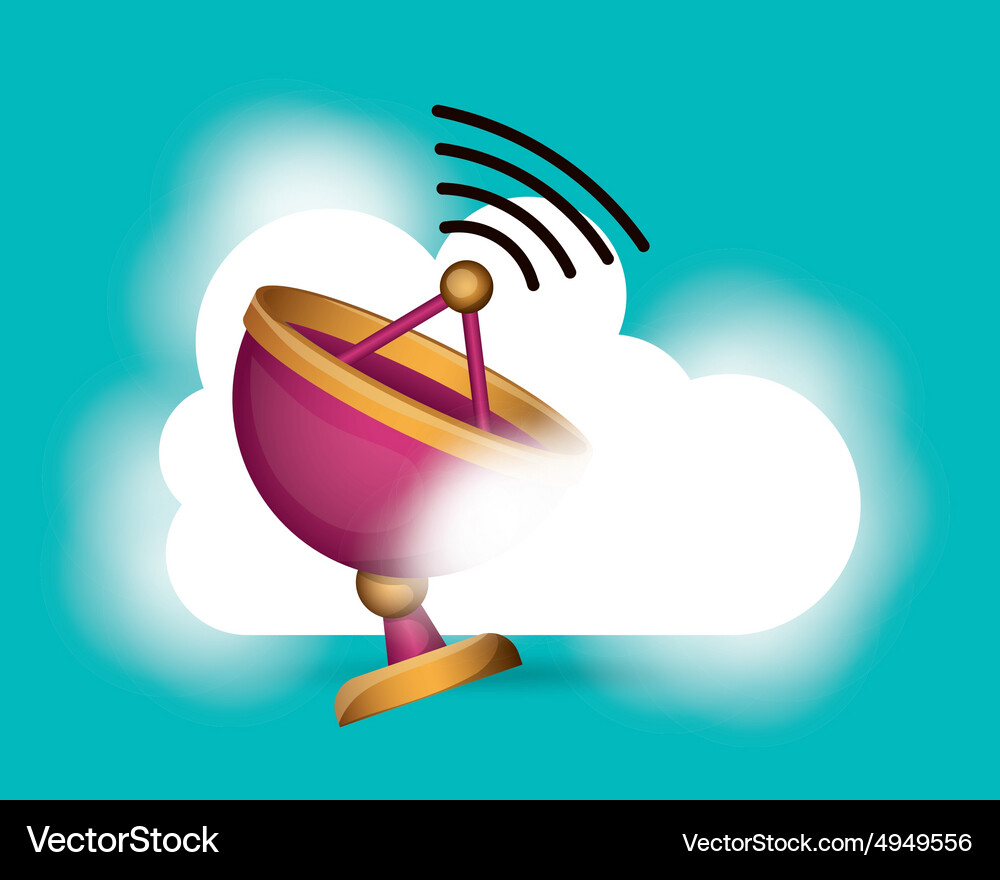 Cloud computing Vector Image