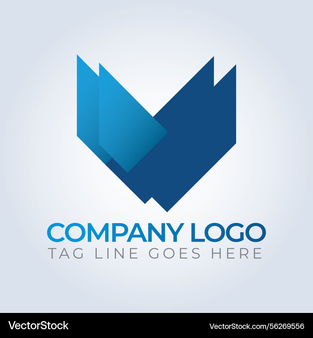Company identity logo template abstract background Company identity logo template abstract background vector image