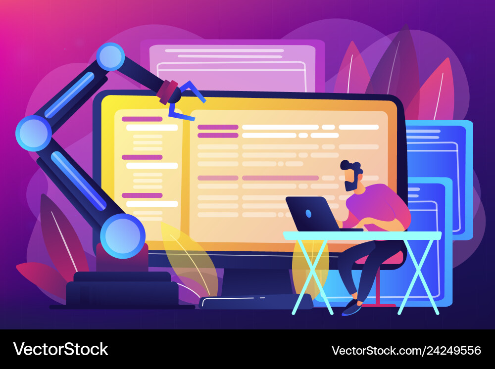 Open automation architecture concept Open automation architecture concept vector image