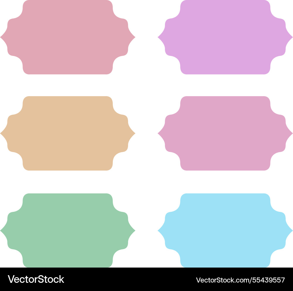 Paper frames design elements isolated on white vector image