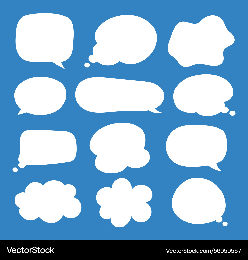 Speech symbol talk and thinking bubble with Speech symbol talk and thinking bubble with vector image