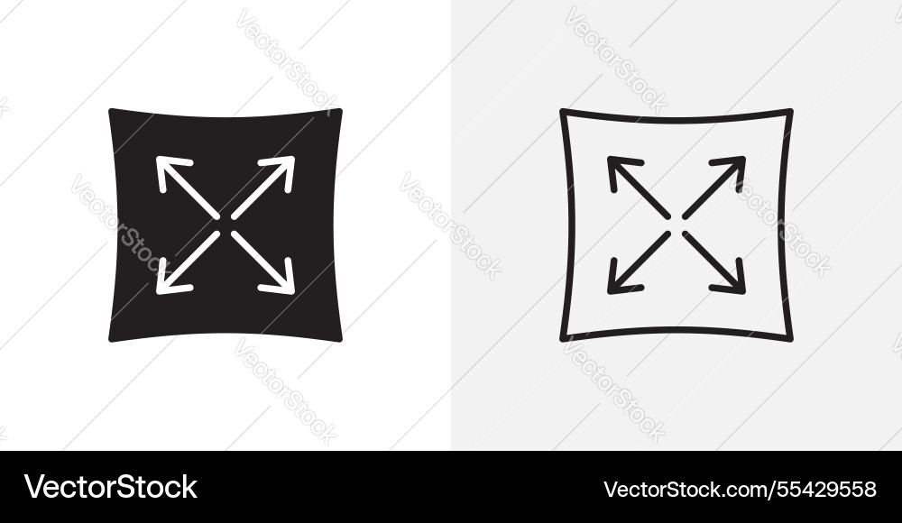 Expand icons pack for apps and ui ux desigs Expand icons pack for apps and ui ux desigs vector image