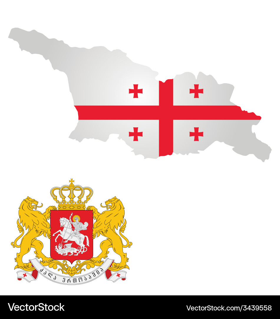 Georgia flag vector image