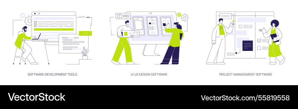 It software abstract concept It software abstract concept Vector Image