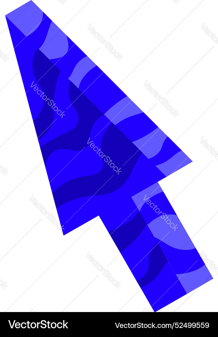 Blue cursor with abstract pattern is pointing Blue cursor with abstract pattern is pointing vector image