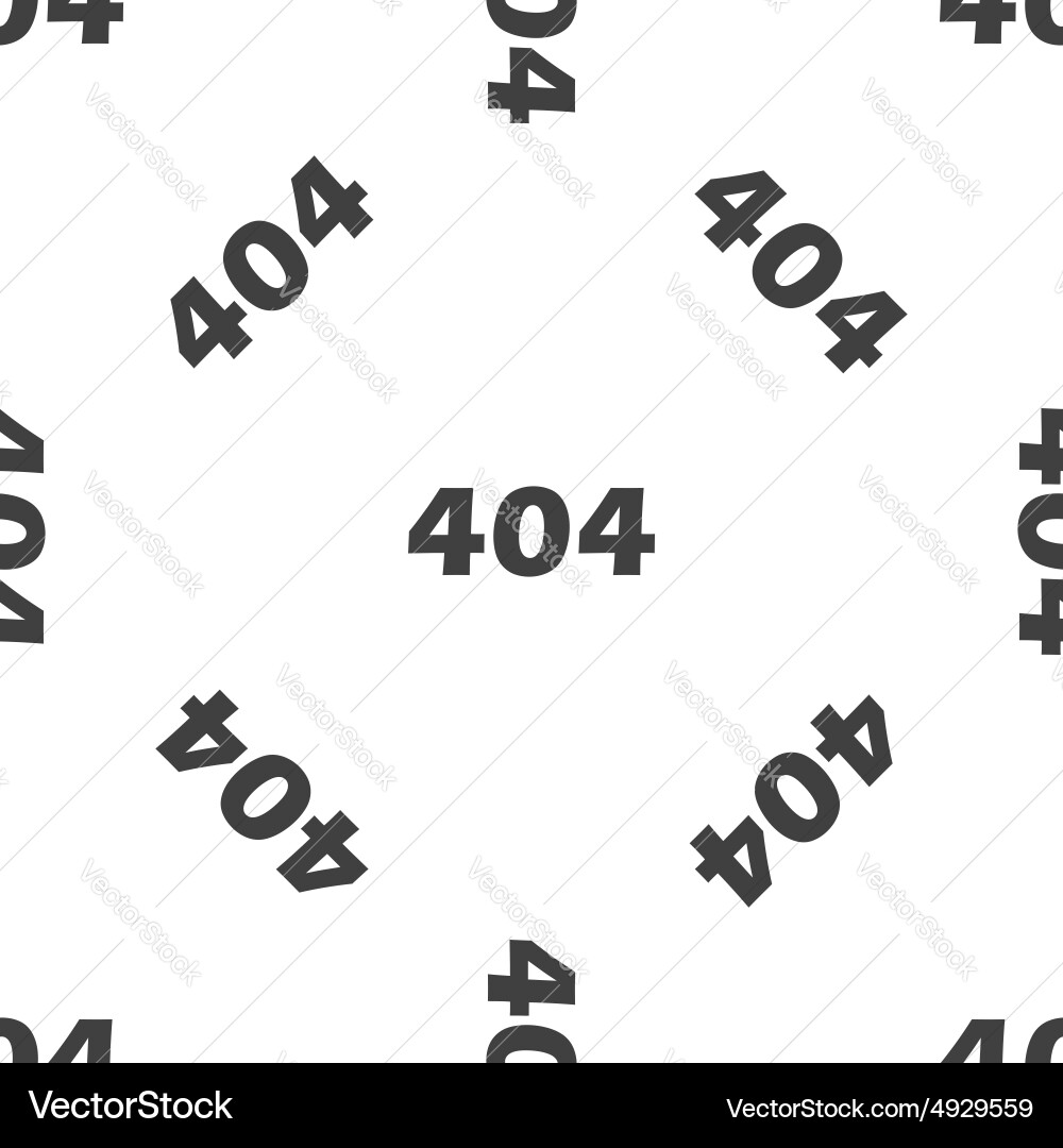 Error 404 pattern vector image