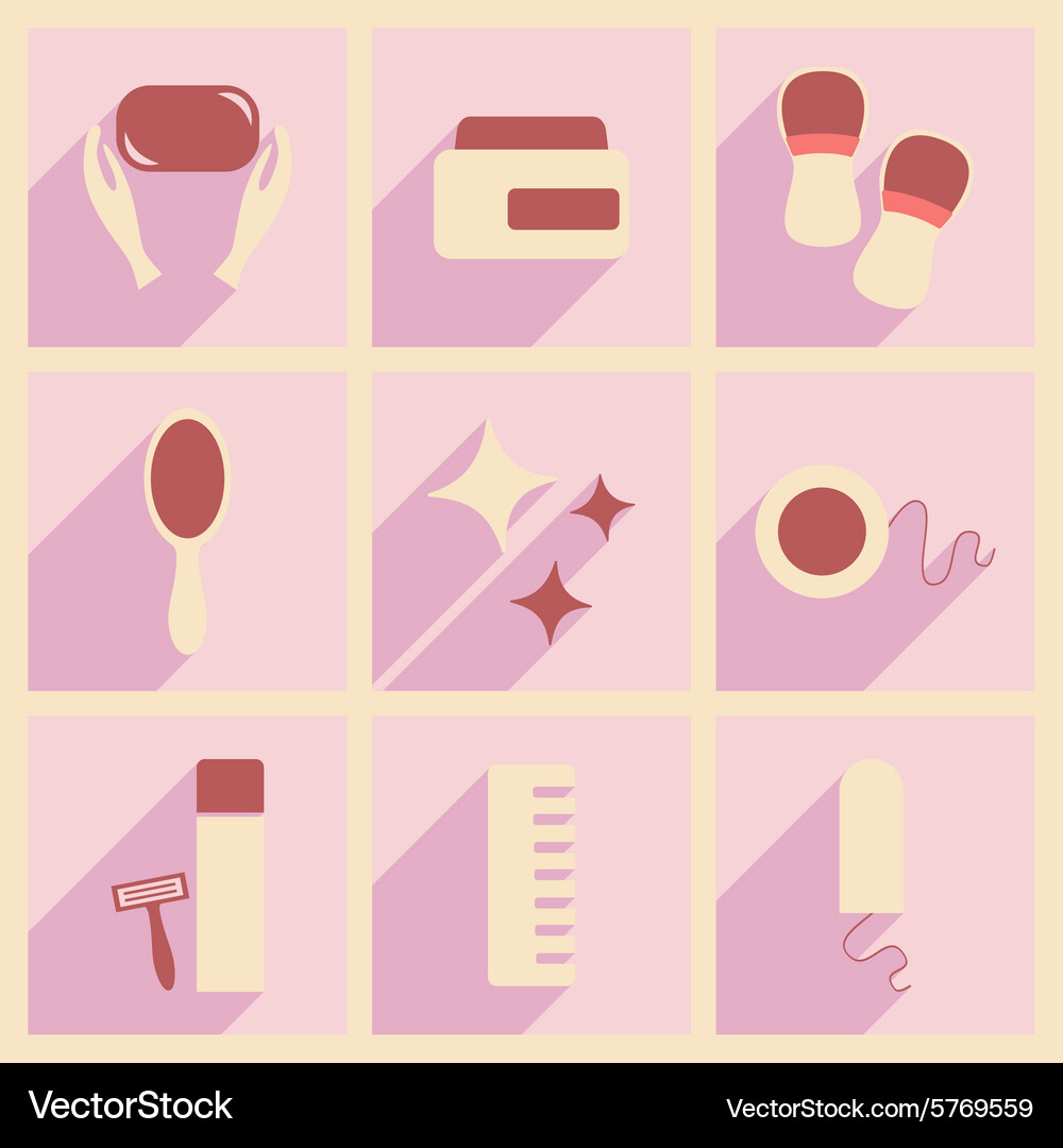 Flat with shadow concept and mobile application Vector Image