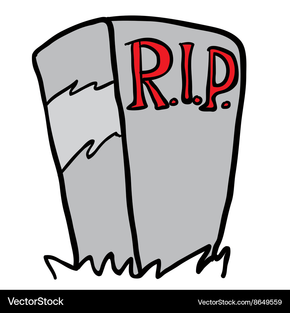 Tombstone Vector Image