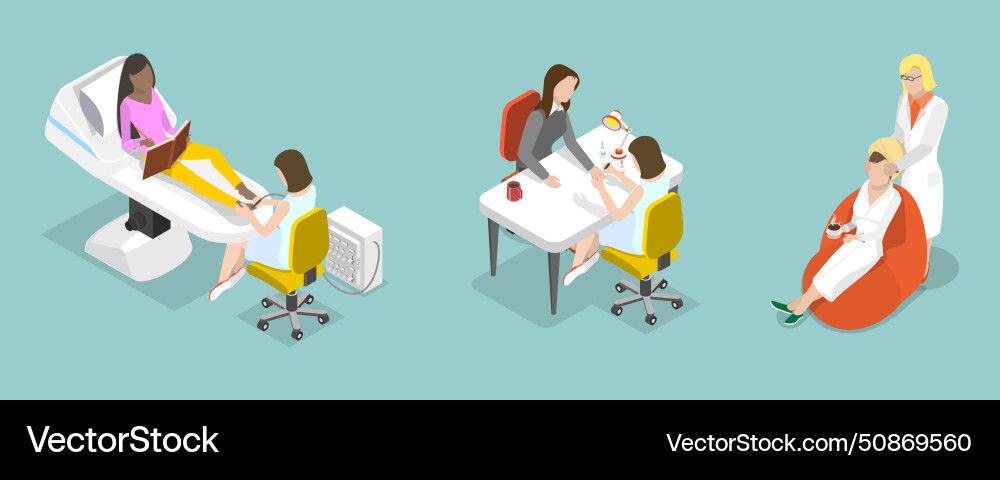 3d isometric flat Royalty Free Vector Image - VectorStock