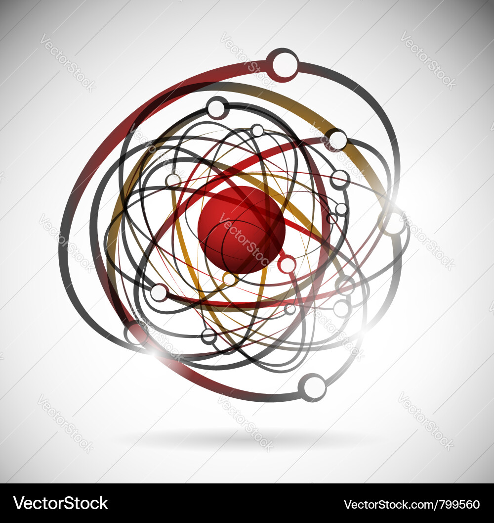 Atomic Structure Background vector image